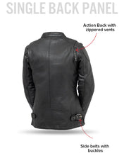Load image into Gallery viewer, Jewel - Women's Motorcycle Leather Jacket
