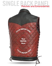 Load image into Gallery viewer, Kingsnake Men’s Motorcycle Leather Vest
