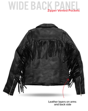 Load image into Gallery viewer, Lesley - Women's Motorcycle Leather Jacket - BHBR