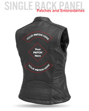Load image into Gallery viewer, Nina Women's Motorcycle Leather Vest