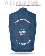 Load image into Gallery viewer, Havoc Men's Denim Motorcycle Vest
