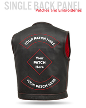 Load image into Gallery viewer, Lowside Men's Perforated Motorcycle Leather Vest