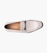 Load image into Gallery viewer, Stacy Adams FERDINAND White Moc Toe Bit Slip On