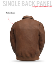 Load image into Gallery viewer, Moto Bomber - Men's Leather Jacket