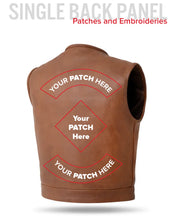 Load image into Gallery viewer, Lowside Men's Motorcycle Leather Vest