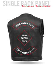 Load image into Gallery viewer, Lowside Men's Perforated Motorcycle Leather Vest