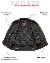 Load image into Gallery viewer, BiTurbo - Men's Leather Motorcycle Jacket