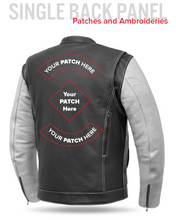 Load image into Gallery viewer, Vincent Men's Cafe Style Leather Jacket