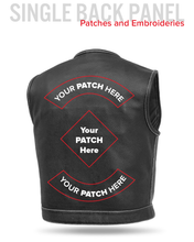Load image into Gallery viewer, Lowside Men's Perforated Motorcycle Leather Vest