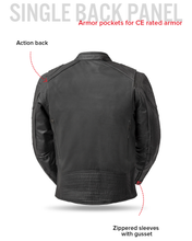 Load image into Gallery viewer, Raptor Men's Motorcycle Leather Jacket