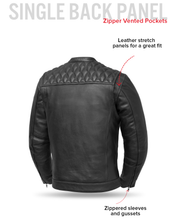 Load image into Gallery viewer, Cinder Men's Cafe Style Leather Jacket