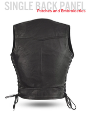 Load image into Gallery viewer, Raven Women's Motorcycle Leather Vest