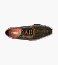 Load image into Gallery viewer, Stacy Adams RICCARDI Olive Multi Plain Toe Oxford WIDE WIDTH