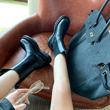 Load image into Gallery viewer, Women’s British-Style Mid-Calf Thick-Soled Leather Boots