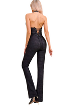 Load image into Gallery viewer, Black lace jumpsuit