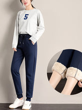 Load image into Gallery viewer, 🖤 Women’s Fleece Sweatpants Jogger — Boyfriend Style