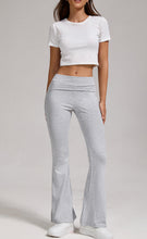 Load image into Gallery viewer, 🔥 Women's Low-Waisted Folded Waist Flared Pants - Low-Rise Wide-Leg Trousers