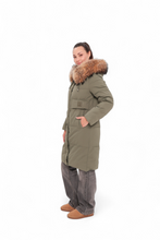 Load image into Gallery viewer, Genuine Fur Trim Bio-Down Fill Coat