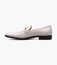 Load image into Gallery viewer, Stacy Adams FERDINAND White Moc Toe Bit Slip On