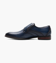 Load image into Gallery viewer, Stacy Adams KARCHER Navy Plain Toe Monk Strap