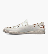 Load image into Gallery viewer, Stacy Adams IBIZA Woven Vamp White Moc Toe Slip On