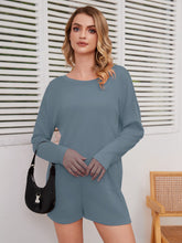 Load image into Gallery viewer, Long-Sleeved Solid Color Jumpsuit Shorts — Chic One-Piece for Women