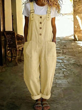 Load image into Gallery viewer, Women's Vintage High-Waist Straight-Leg Overalls – Sleeveless Suspender Jumpsuit