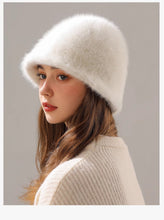Load image into Gallery viewer, Women’s Real Rabbit Plush Hat – Big Head Circumference Warm Winter Hat