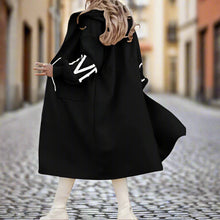 Load image into Gallery viewer, Women’s Letter Print Hooded Coat