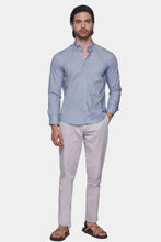 Load image into Gallery viewer, Premium Cotton Pattern Dress Shirt (Executive Blue)