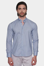 Load image into Gallery viewer, Premium Cotton Pattern Dress Shirt (Executive Blue)