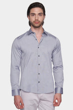 Load image into Gallery viewer, Premium Cotton Dress Shirt (Sterling Silver)