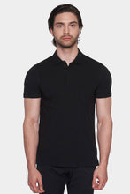 Load image into Gallery viewer, The Mercerized Cotton Polo (Black)