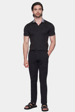 Load image into Gallery viewer, The Mercerized Cotton Polo (Crown Black)
