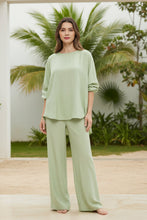 Load image into Gallery viewer, Women's Batwing Sleeve Loose Top & Wide Leg Pants Two-Piece Set