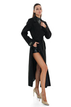 Load image into Gallery viewer, Aria Cashmere Blend Coat in Black