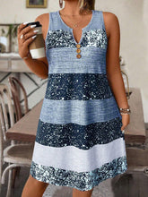 Load image into Gallery viewer, Plus Size Striped Tank Top & Skirt Set