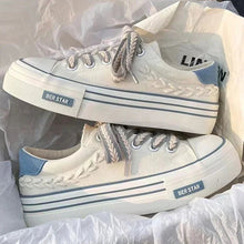 Load image into Gallery viewer, Women’s Platform Canvas Chunky Sneakers – Height Increasing Trainers