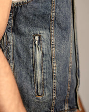 Load image into Gallery viewer, Gambler Men's Motorcycle Denim Vest