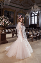 Load image into Gallery viewer, Luxury 3 colors Layered Tulle Sheer Robe Dress | Couture Ruffle Boudoir Robe Set