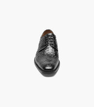 Load image into Gallery viewer, Stacy Adams GENNARO Black Wingtip Oxford
