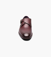 Load image into Gallery viewer, Stacy Adams KARCHER Burgundy Plain Toe Monk Strap