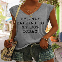 Load image into Gallery viewer, Women's V-Neck Printed Short Sleeve Loose Top – 14 Colors S–4XL