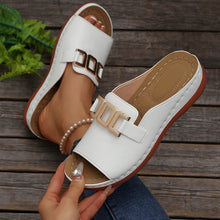 Load image into Gallery viewer, Chain Wedge Platform Peep-Toe Sandals – 5 Colors EU 36–45