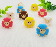 Load image into Gallery viewer, 5pcs Animals Cartoon Silicone Teething Sheep For Children Newborn Baby Teether For Teeth