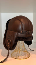 Load image into Gallery viewer, Genuine Leather Shearling Hat Unisex