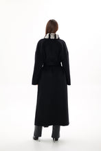 Load image into Gallery viewer, Genuine French Orylag Fur Italian Cashmere Wool Coat