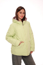 Load image into Gallery viewer, Reversible Demi-Season Jacket in Iris/Lemongrass