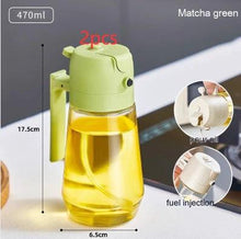 Load image into Gallery viewer, 470ML Olive Oil Sprayer Dispenser For Cooking BBQ 2 In 1 Glass Oil Vinegar Soy Sauce Spray Kitchen Oil Bottle For Air Fryer