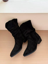 Load image into Gallery viewer, Point Toe Block Heels Boots